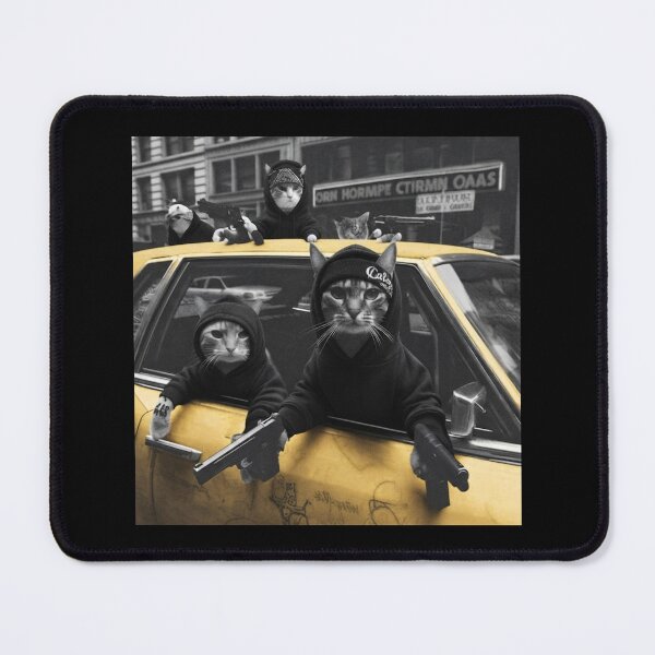 Item preview, Cat Gang In Yellow Taxi Thug Life Funny  designed and sold by DarrinReilly.