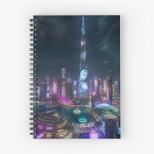 Item preview,  Dubai 2150 | Futuristic Burj Khalifa | Cyberpunk Skyline designed and sold by NSAstore.