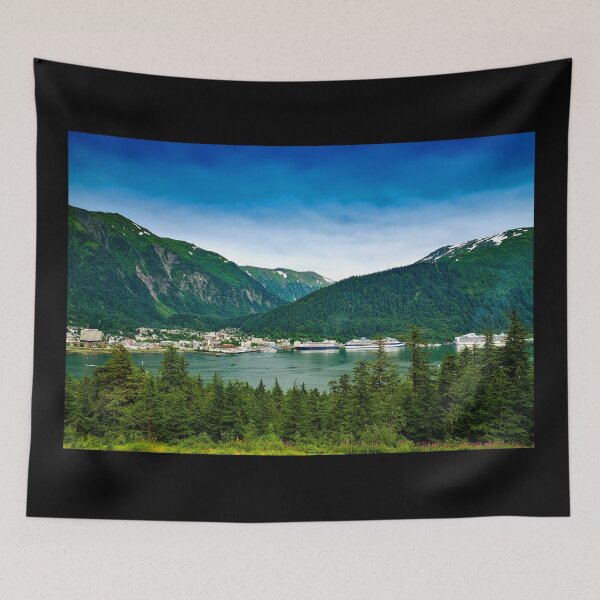 Item preview, Juneau, Alaska with Coast Mountain Range designed and sold by AlaskaExtreme.