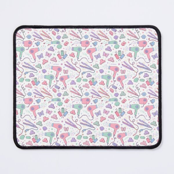 Item preview, Cute Pastel Hair Care Tools Seamless Pattern designed and sold by SplashTastic.