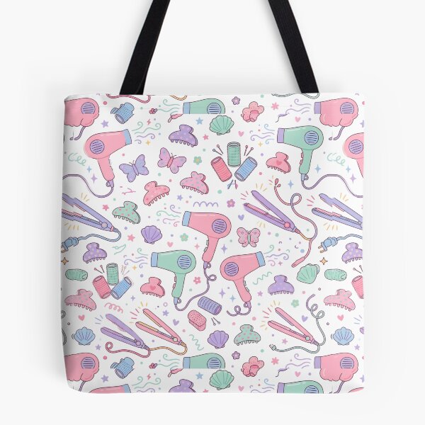 Item preview, Cute Pastel Hair Care Tools Seamless Pattern designed and sold by SplashTastic.