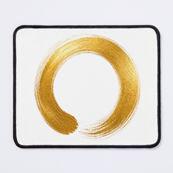 Item preview, Gold Zen Ensō Circle Minimal Art designed and sold by TheSlowShore.