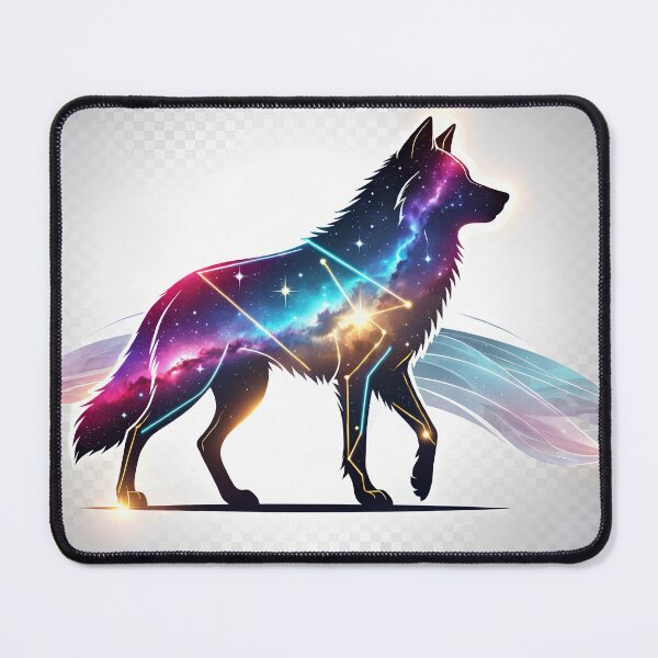 Item preview, Majestic Cosmic Wolf | Galaxy Constellation Vector Art designed and sold by Origamoart.