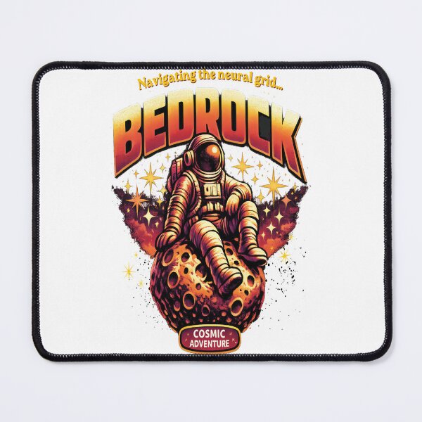 Item preview, Retro Cosmic Astronaut on Bedrock Moon designed and sold by Mindful56.