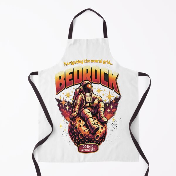 Item preview, Retro Cosmic Astronaut on Bedrock Moon designed and sold by Mindful56.