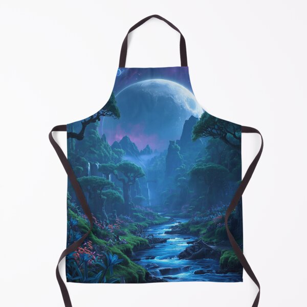 Item preview, Moonfall Bioluminescent Sanctuary Alien Landscape designed and sold by Luminous Wilds.