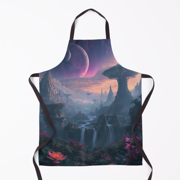 Item preview, Infinite Neon Forest Alien Planet Landscape designed and sold by Luminous Wilds.