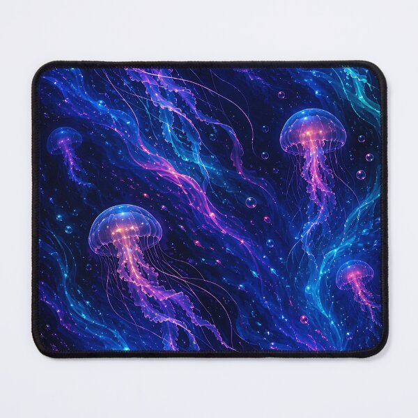 Item preview, Cosmic Bioluminescent Jellyfish Deep Sea Vortex designed and sold by Jaideep Walia.