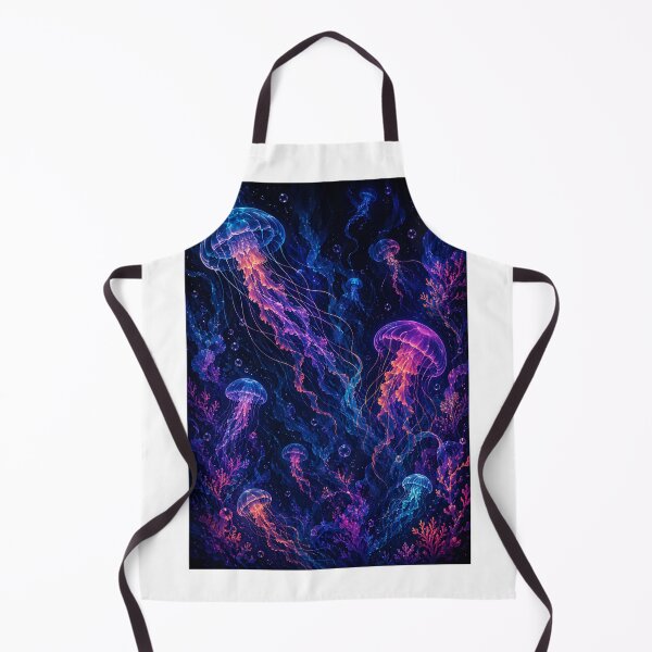 Item preview, Luminescent Jellyfish Kingdom Deep Sea Coral Pattern  designed and sold by Jaideep Walia.