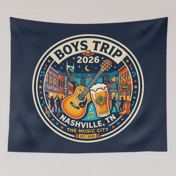 Item preview, Boys Trip 2026 Nashville The Music City Custom designed and sold by SplashTastic.