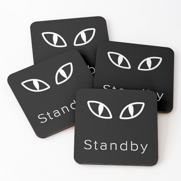 Item preview, Standby Cat Eyes Minimalist Design designed and sold by ContigoART.