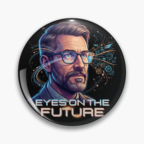 Item preview, Eyes On The Future Visionary Tech Cyberpunk Art designed and sold by rich-moda.