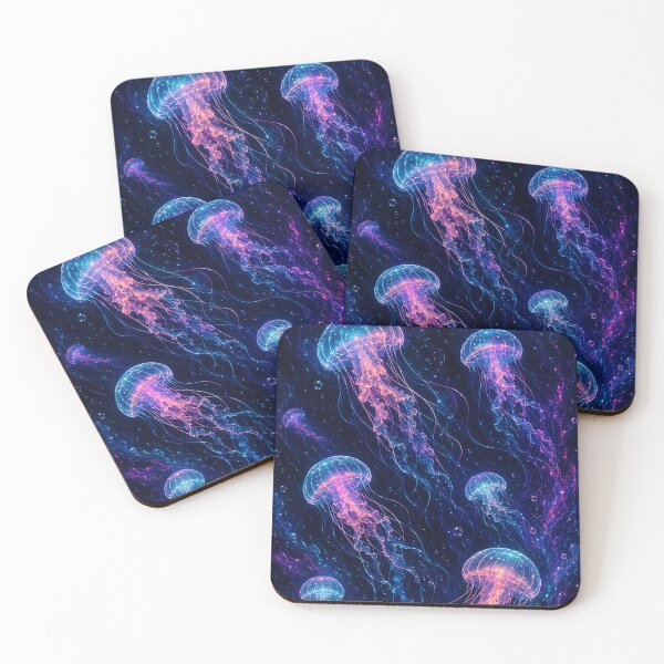 Item preview, Neon Bioluminescent Jellyfish Deep Sea Flow  designed and sold by Jaideep Walia.