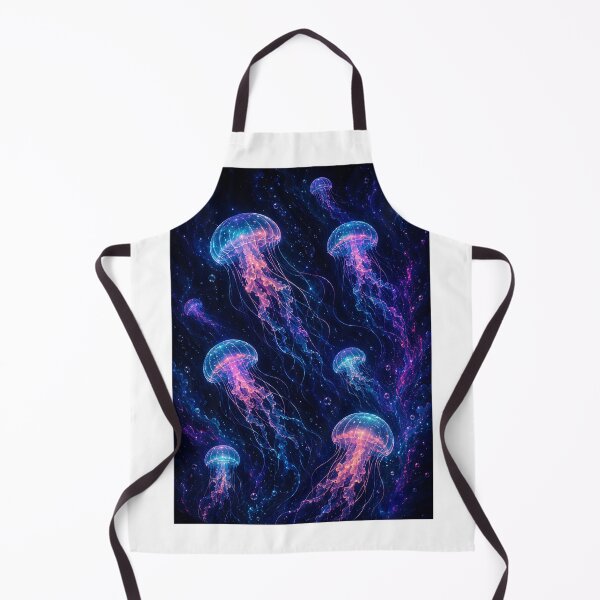 Item preview, Neon Bioluminescent Jellyfish Deep Sea Flow designed and sold by Jaideep Walia.