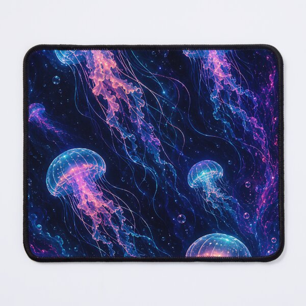 Item preview, Neon Bioluminescent Jellyfish Deep Sea Flow designed and sold by Jaideep Walia.