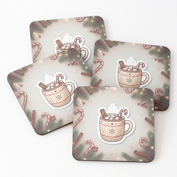 Item preview, Cozy Hot Chocolate with Candy Cane designed and sold by Purpleclomb.