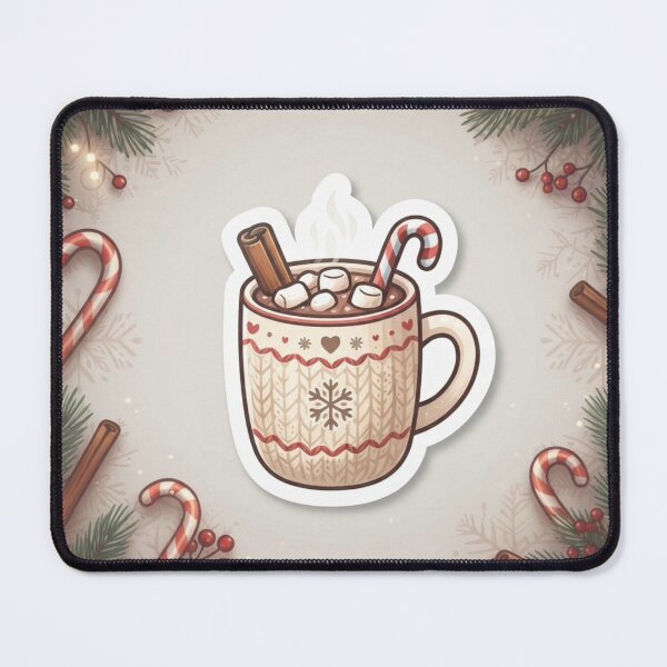Item preview, Cozy Hot Chocolate with Candy Cane designed and sold by Purpleclomb.