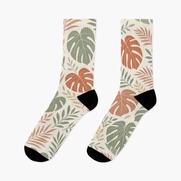 Item preview, Minimalist Pastel Tropical Leaves Botanical Seamless Pattern designed and sold by DesignEpic22.