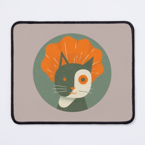 Item preview, Retro Odd-Eyed Cat Portrait designed and sold by mellow-koko.
