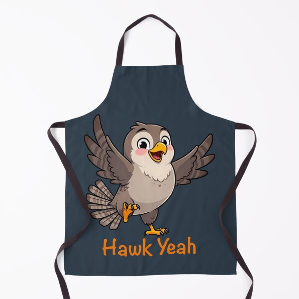 Item preview, Hawk Yeah, Dancing Cartoon Style Hawk designed and sold by WrenAndWhimsy.