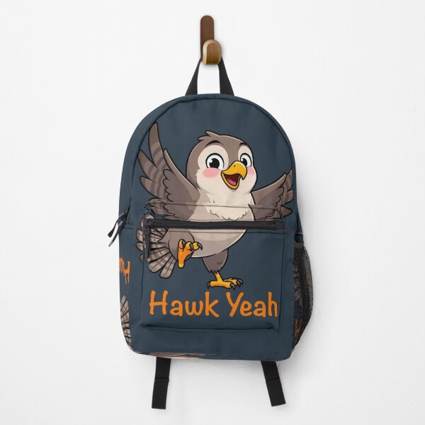 Item preview, Hawk Yeah, Dancing Cartoon Style Hawk designed and sold by WrenAndWhimsy.