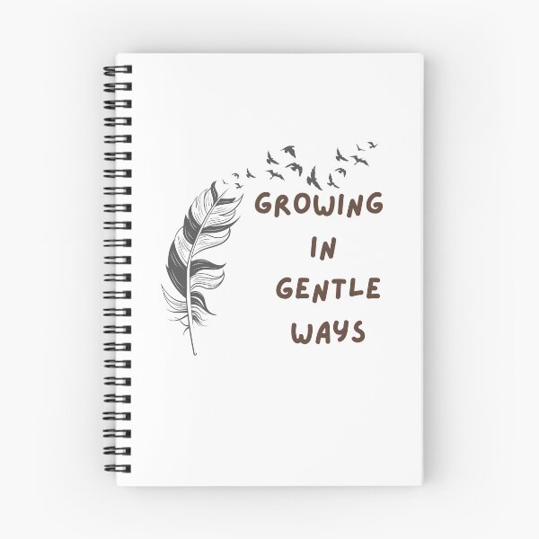 Item preview, Growing in Gentle Ways - Inspirational Self Growth Nature Quote designed and sold by SoftSoul.co.
