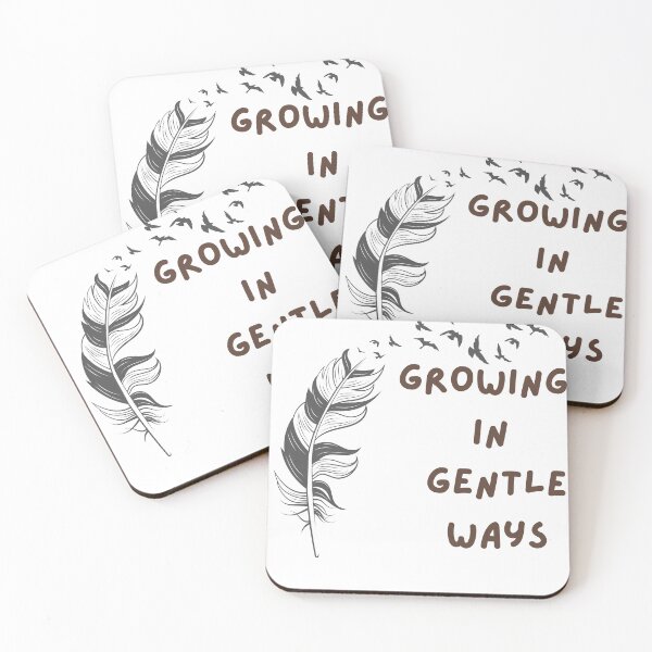 Item preview, Growing in Gentle Ways - Inspirational Self Growth Nature Quote designed and sold by SoftSoul.co.