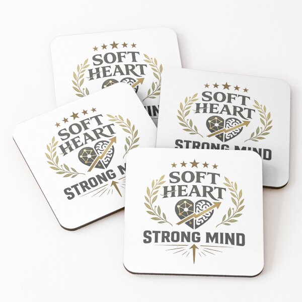 Item preview, Soft Heart Strong Mind | Minimal Aesthetic Typography Quote Shirt | Inspirational Digital Art designed and sold by Strange man.