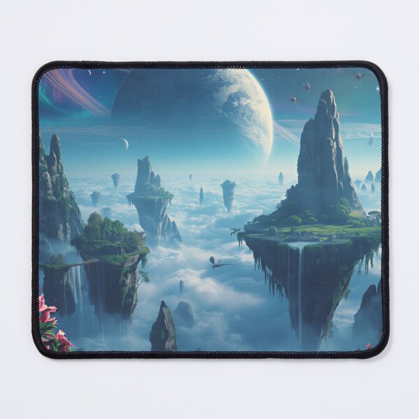 Item preview, Celestial Floating Islands Alien Fantasy Landscape designed and sold by Luminous Wilds.