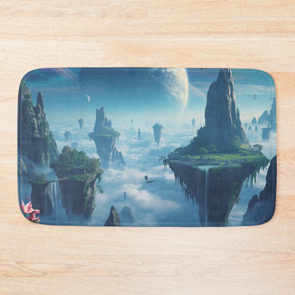 Item preview, Celestial Floating Islands Alien Fantasy Landscape designed and sold by Luminous Wilds.