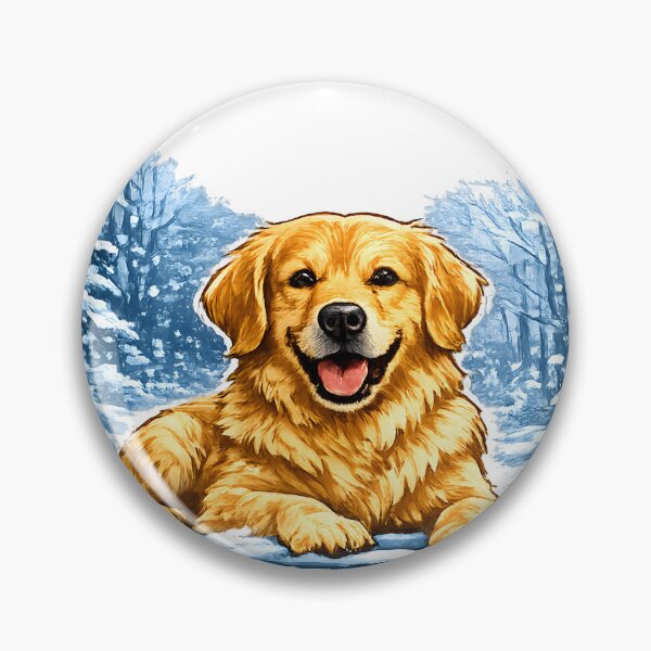 Item preview, Snow Days & Golden Ways – Winter Golden Retriever Design, Cute Snowy Pine Forest Dog Shirt designed and sold by Sahil Randhawa.