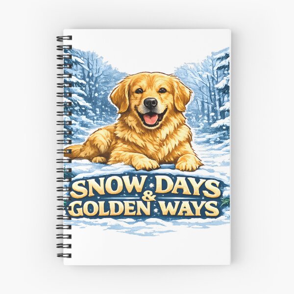 Item preview, Snow Days & Golden Ways – Winter Golden Retriever Design, Cute Snowy Pine Forest Dog Shirt designed and sold by Sahil Randhawa.