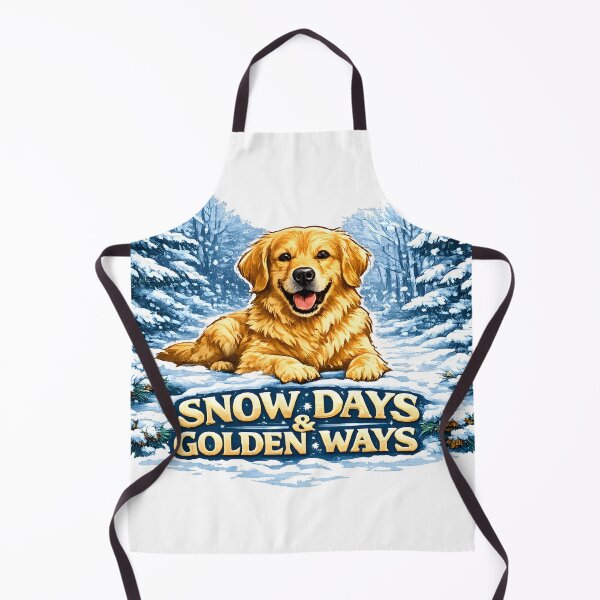 Item preview, Snow Days & Golden Ways – Winter Golden Retriever Design, Cute Snowy Pine Forest Dog Shirt designed and sold by Sahil Randhawa.