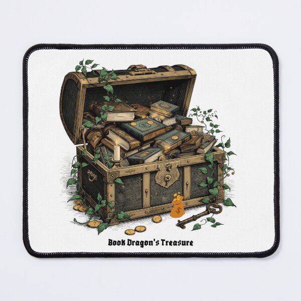 Item preview, Book Lover Treasure Chest | Vintage Library Books, Fantasy Reading & Dark Academia Illustration designed and sold by Fanatic Nerd.