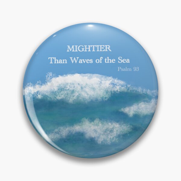 Item preview, Jesus Mightier than Waves designed and sold by Gracenwisdom.
