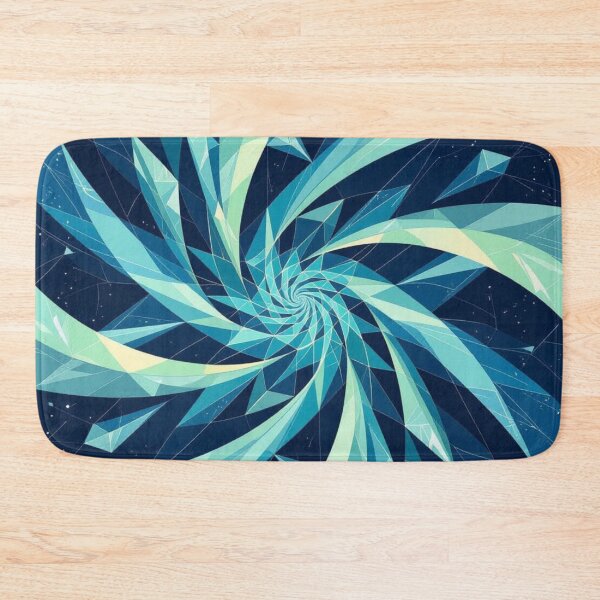Item preview, Teal Crystal Spiral Pattern designed and sold by Harmonic_Layers.