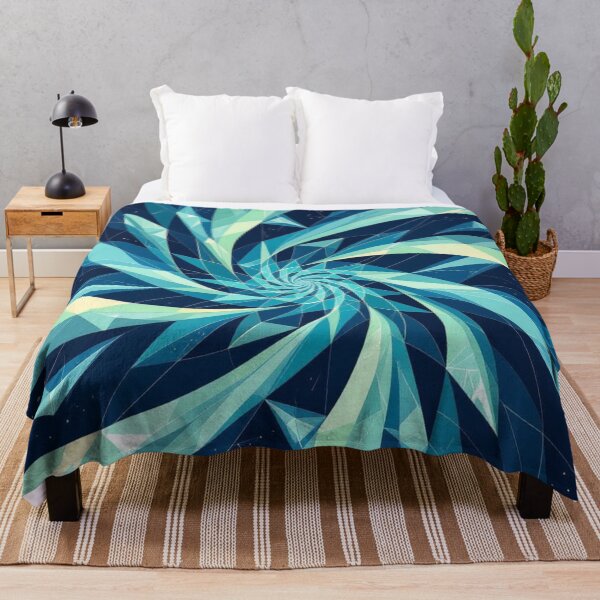 Item preview, Teal Crystal Spiral Pattern designed and sold by Harmonic_Layers.