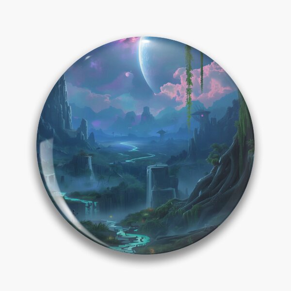Item preview, Ancient Tree Civilization Alien Forest Landscape designed and sold by Luminous Wilds.