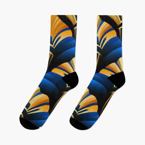 Item preview, Royal Blue And Antique-Golden Art Deco Pattern designed and sold by DEC02.