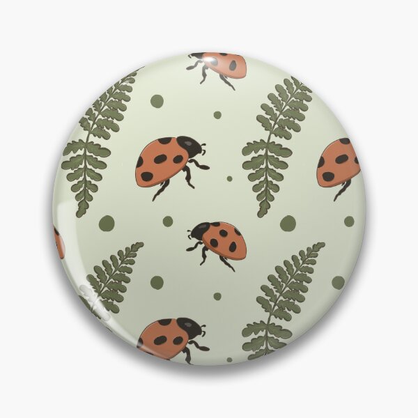 Item preview, Ladybug & Fern Botanical Seamless Pattern designed and sold by Zymetryart.