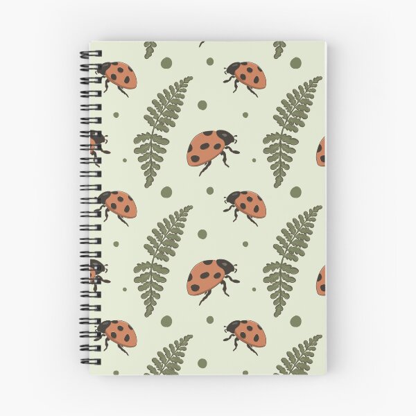 Item preview, Ladybug & Fern Botanical Seamless Pattern designed and sold by Zymetryart.