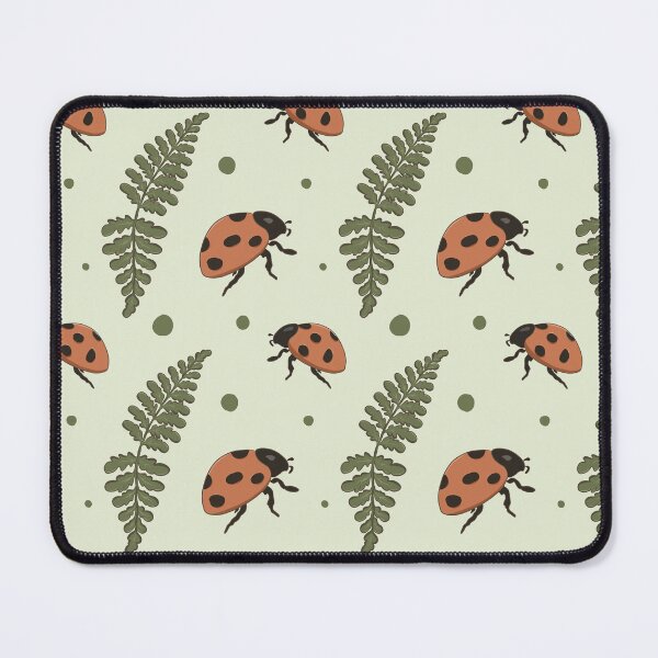 Item preview, Ladybug & Fern Botanical Seamless Pattern designed and sold by Zymetryart.