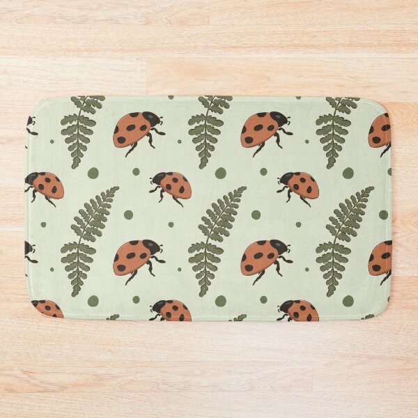 Item preview, Ladybug & Fern Botanical Seamless Pattern designed and sold by Zymetryart.