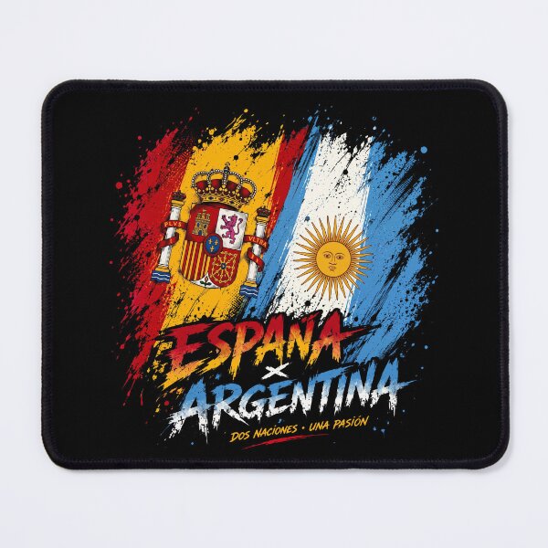 Item preview, Spain And Argentina Flags Dos Naciones Una Pasion Grunge Art designed and sold by Vermanartist.