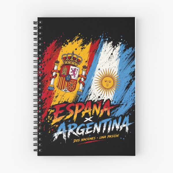 Item preview, Spain And Argentina Flags Dos Naciones Una Pasion Grunge Art designed and sold by Vermanartist.