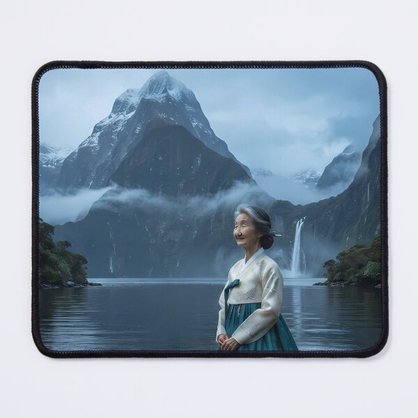 Item preview, Ethereal Echoes: A Hanbok's Stance at Milford Sound designed and sold by SOOstudio73.