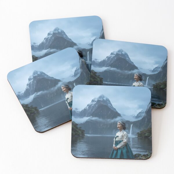 Item preview, Ethereal Echoes: A Hanbok's Stance at Milford Sound designed and sold by SOOstudio73.