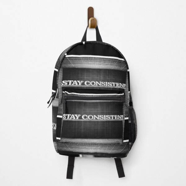 Item preview, Stay Consistent Futuristic Cyber Grid Motivational Sticker designed and sold by zenithdecalco.
