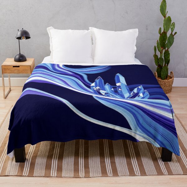 Item preview, Blue Crystal Flow Lines designed and sold by Harmonic_Layers.