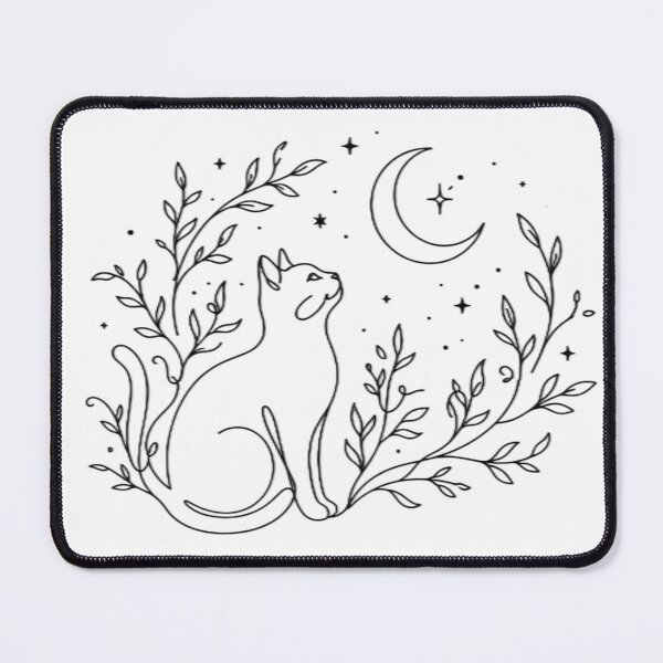Item preview, Cat looking at the moon designed and sold by Nitta Studio.